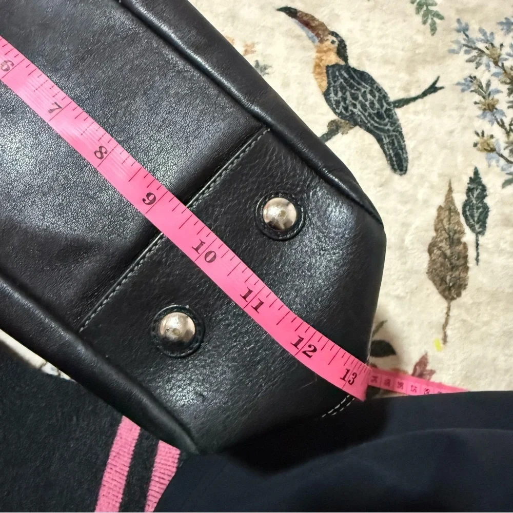 Coach east west tote shoulder Black Leather Handbag